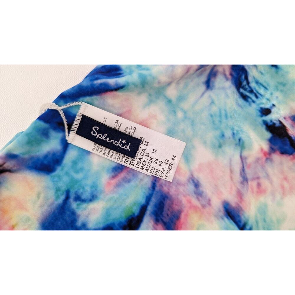 Splendid Blue Tie Dye Bikini Bottoms Size Medium - Picture 3 of 6